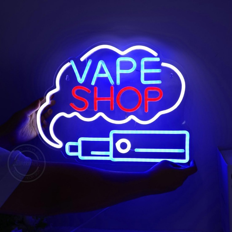 LED VAPE SHOP Smoke Neon Sign  - đánh giá và giá Vaping Store