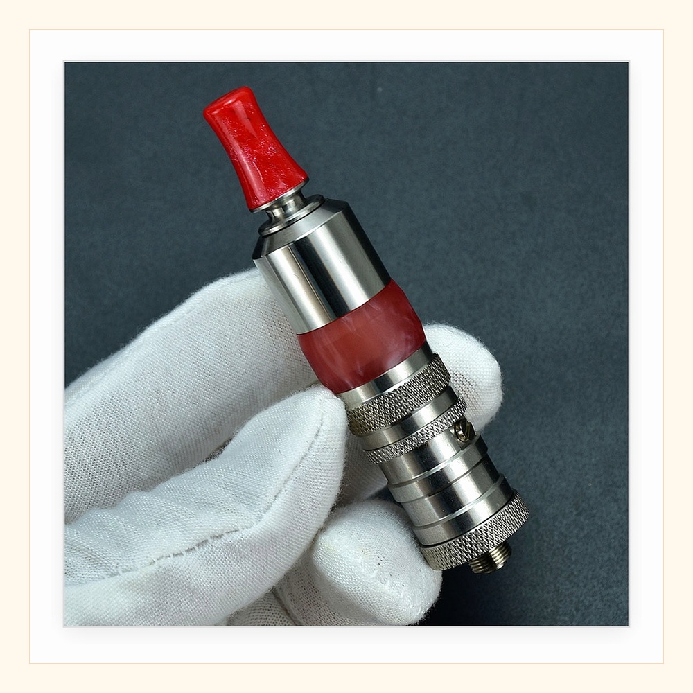 Wolfcoolvape Flash-e-Vapor Dua - đánh giá và giá Drip Tip Resin