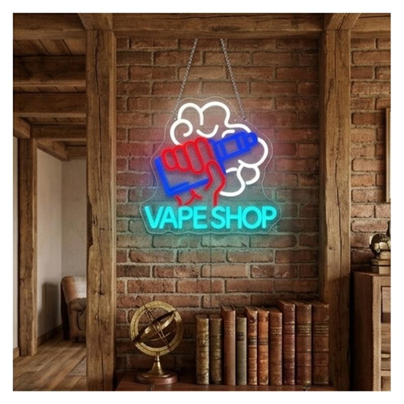Vape Shop Neon Sign Hand Holdi - đánh giá và giá Vaping Store